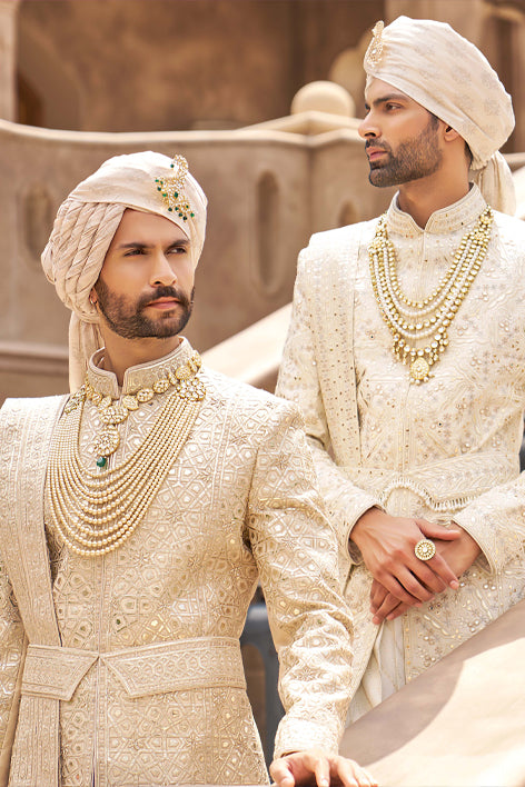 Buy Designer Wedding Sherwani for Men Online Kora KORANM