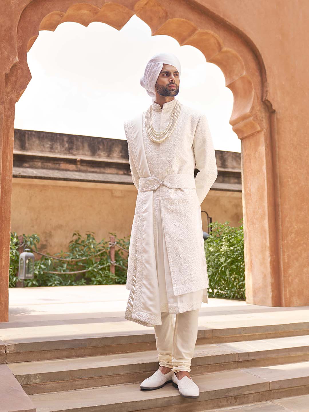 Groom sherwani with turban hotsell