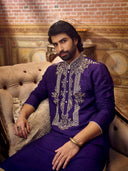 Elegant Green Embroidered Kurta Set
