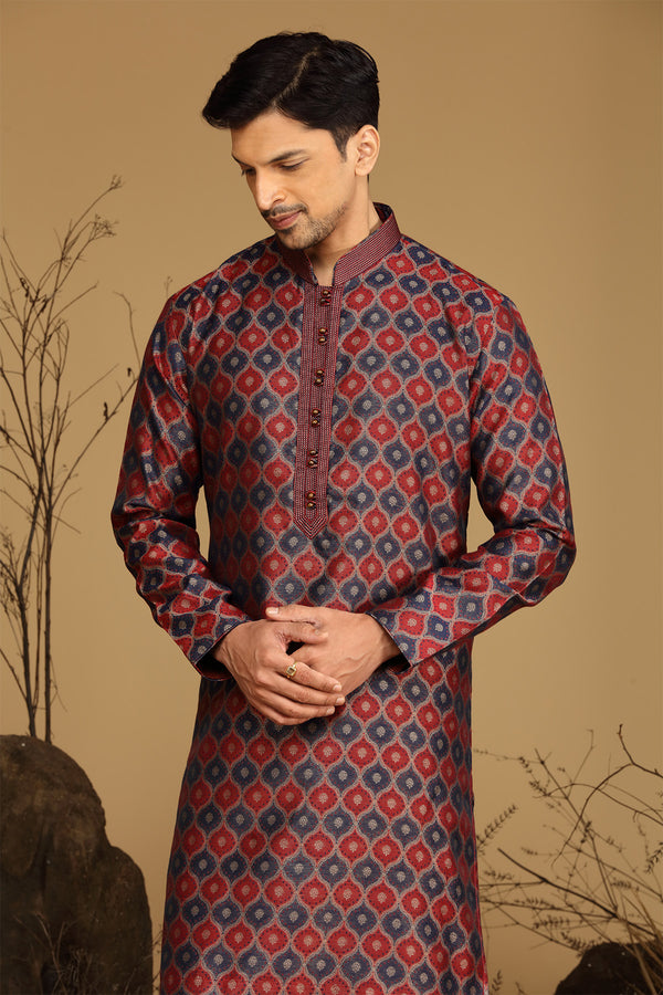 Maroon Kurta Set