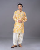 Unveiling Radiance Mustard Silk Kurta Set