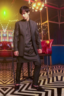 Forest Olive Embellished Cocktail Jodhpuri Set