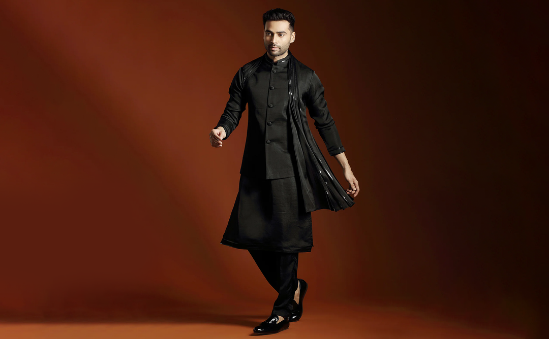 Why a Black Sherwani Is the Perfect Match for Any Bride’s Outfit: Kora's Take