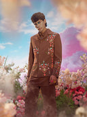Brown Terry Rayon Jodhpuri Set – Carnival Collection