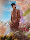 Brown Terry Rayon Jodhpuri Set – Carnival Collection