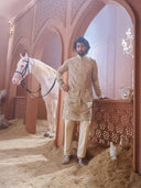 Premium brown Tissue Silk Bandi Set