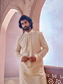 Stylish Cream Georgette Kurta Set