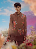 Brown Terry Rayon Jodhpuri Set – Carnival Collection