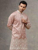 Onion Silk Kurta with Aligarhi Pant