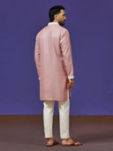 Onion Linen Kurta with Plazzo Pant