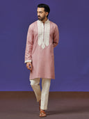 Onion Linen Kurta with Plazzo Pant