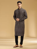 Timeless Charm in Black Embroidered Kurta Set