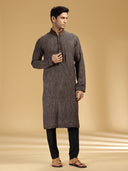 Timeless Charm in Black Embroidered Kurta Set