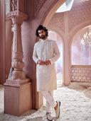 Stylish Cream Georgette Kurta Set