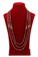 Royal Maroon Beaded Mala