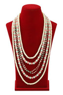 Multi-Hued Layered Moti Mala