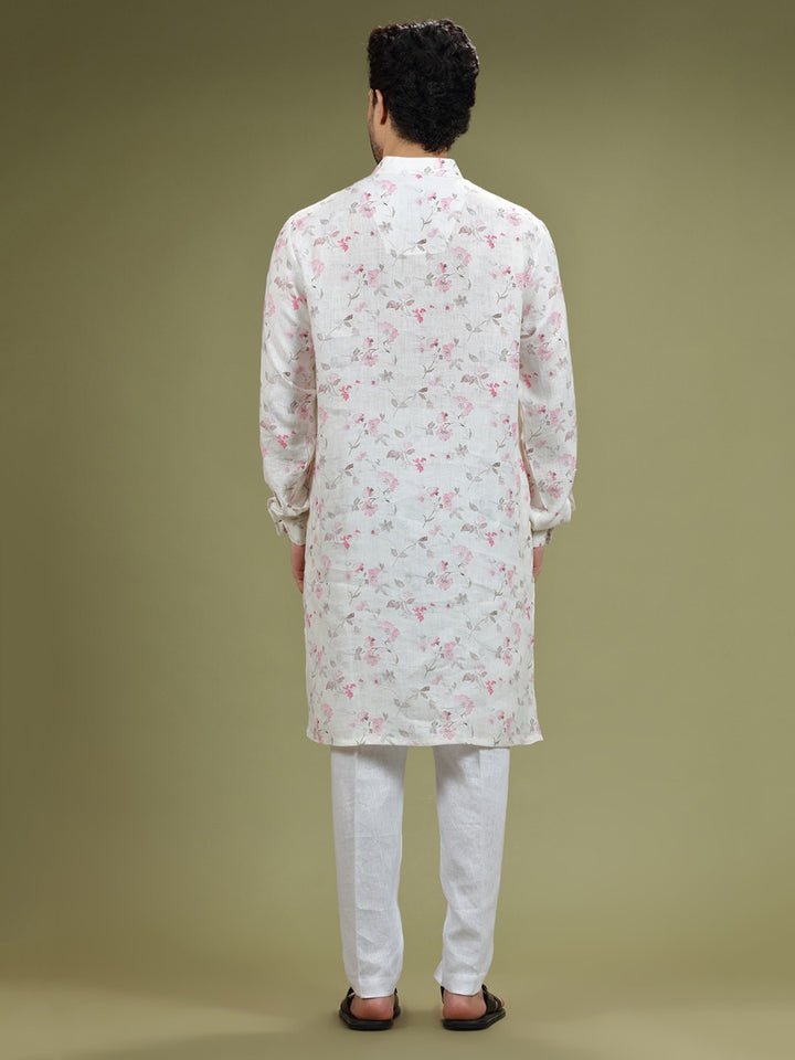 Pastel Dew Floral Printed Kurta Set