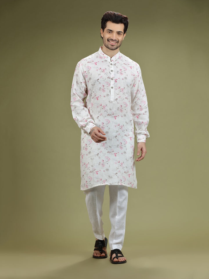 Pastel Dew Floral Printed Kurta Set