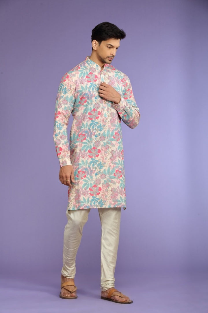 Bloomsy Floral Printed Kurta Set