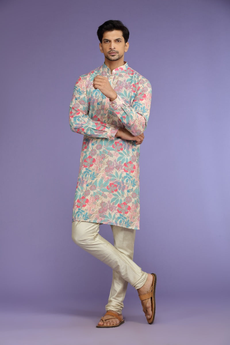 Bloomsy Floral Printed Kurta Set