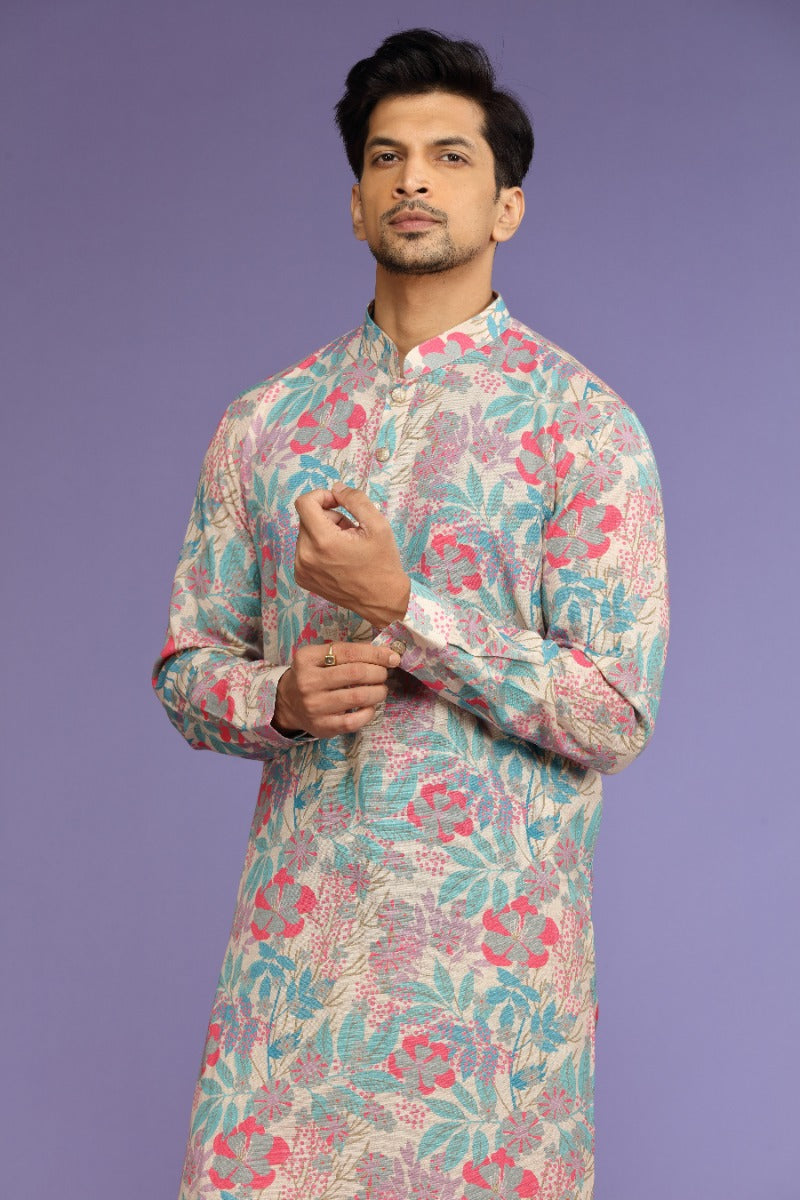 Bloomsy Floral Printed Kurta Set