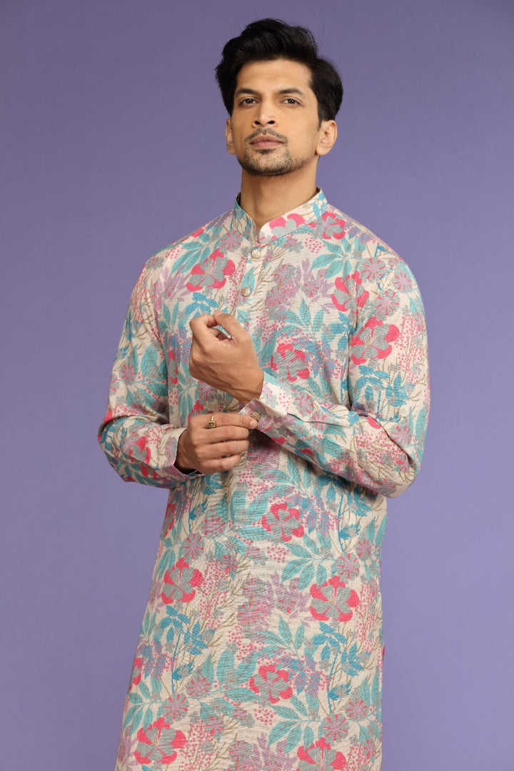 Bloomsy Floral Printed Kurta Set