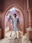 Premium Antic Tissue Silk Kurta Set