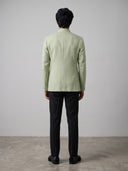 Pista Green Chest Embroidered Silk Jodhpuri Set