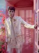 Embroidered Jodhpuri Set Inspired by the Serenity of Blooming Gardens