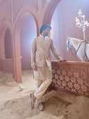 Premium brown Tissue Silk Bandi Set