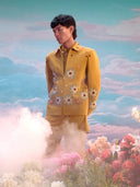 Mustard Hojri Silk Embroidered Jodhpuri Set