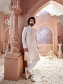 Stylish Cream Georgette Kurta Set