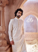 Stylish Cream Georgette Kurta Set