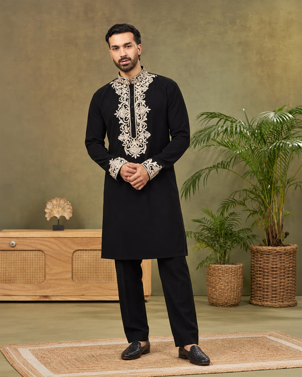 Black Kurta Set