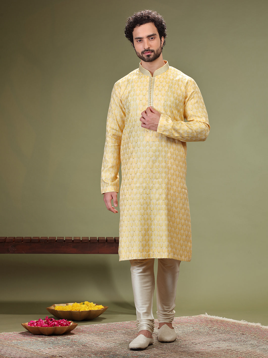 Kurta with jaquard fabric and Chudidar - KORANM