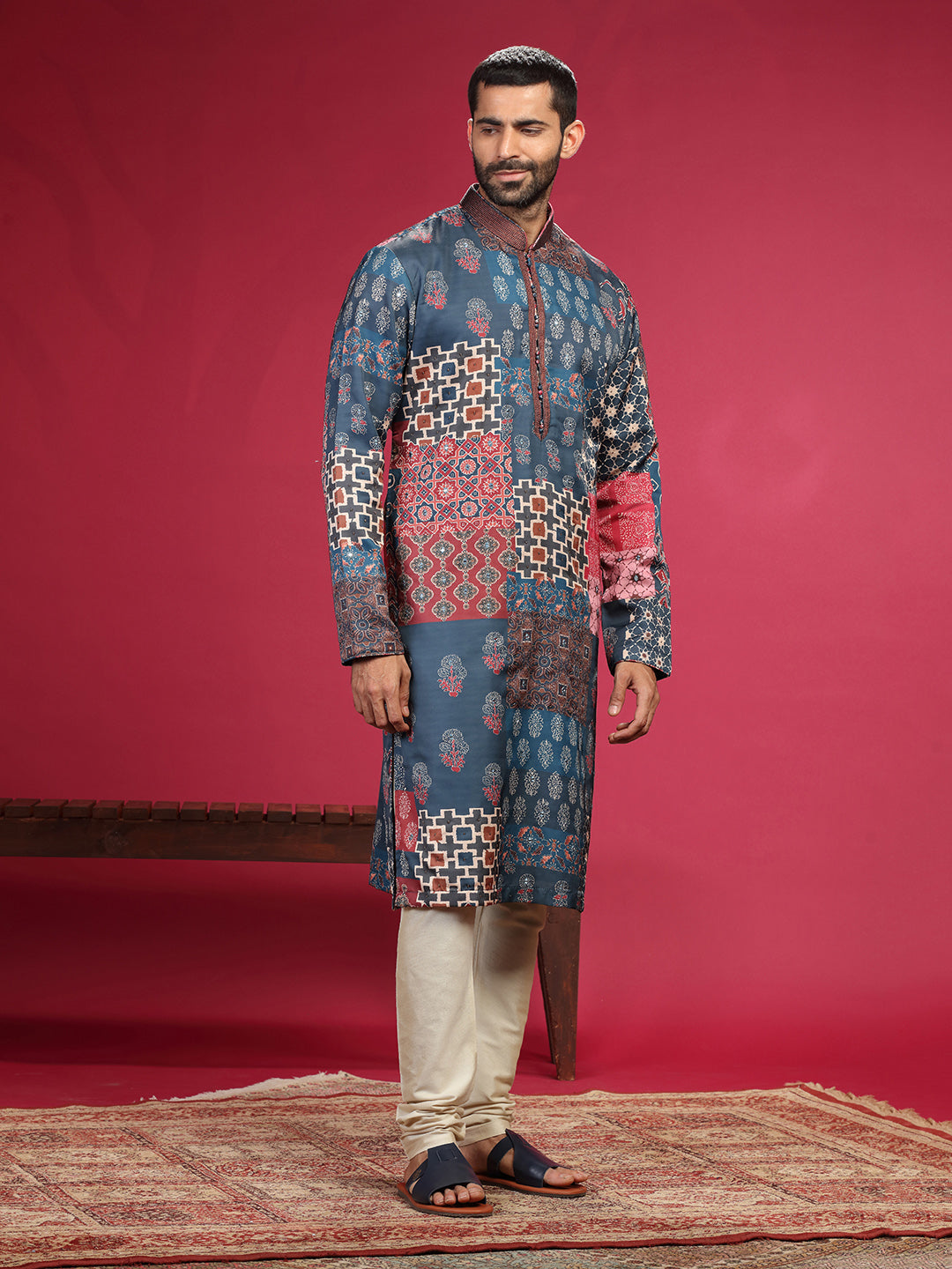Kurta with handwork highlights and Chudidar
