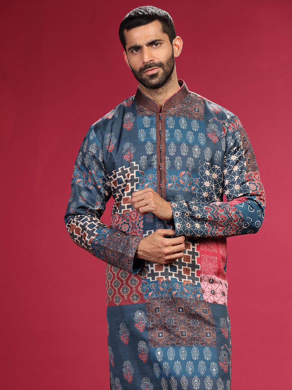 Kurta with handwork highlights and Chudidar - KORANM