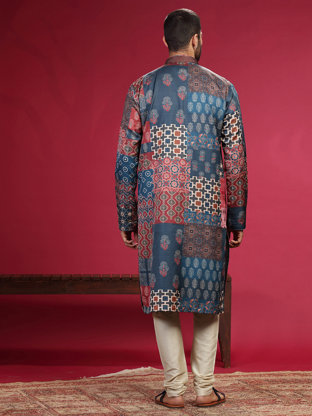 Kurta with handwork highlights and Chudidar - KORANM