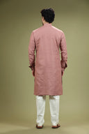 Dusty Bronze Linen Kurta Set - KORANM