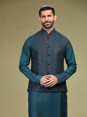 Rama Kurta with thread work on Bundi and Set with Chudidar - KORANM