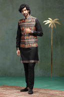  Printed Black Bandi Set