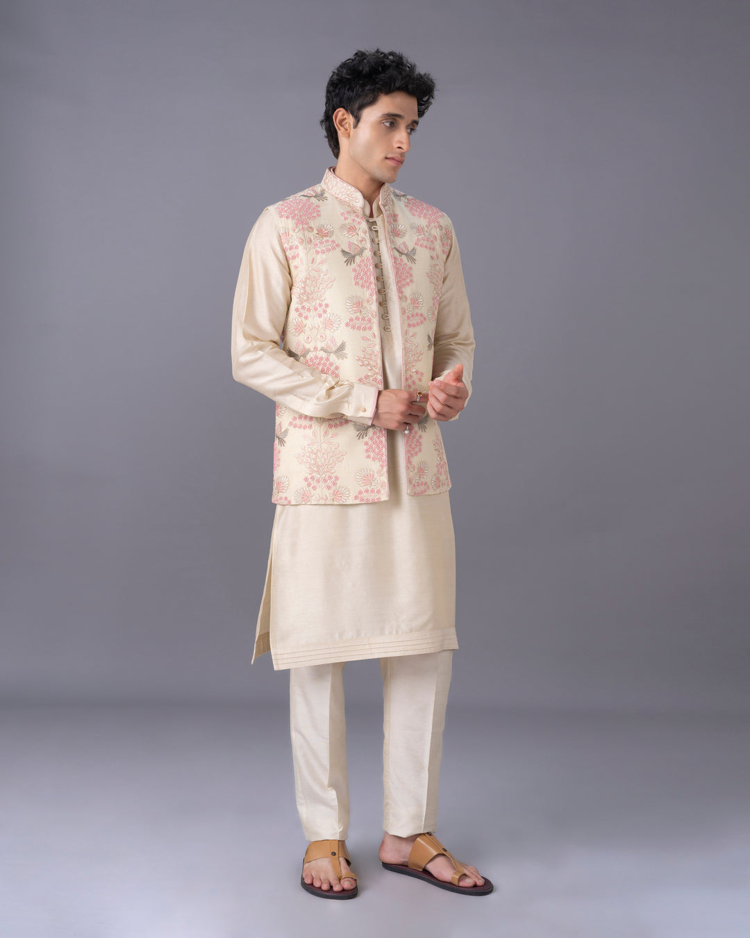 Natural Elegence Kurta Jacket Set