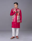 Effortless Elegance Pink Kurta Jacket Set