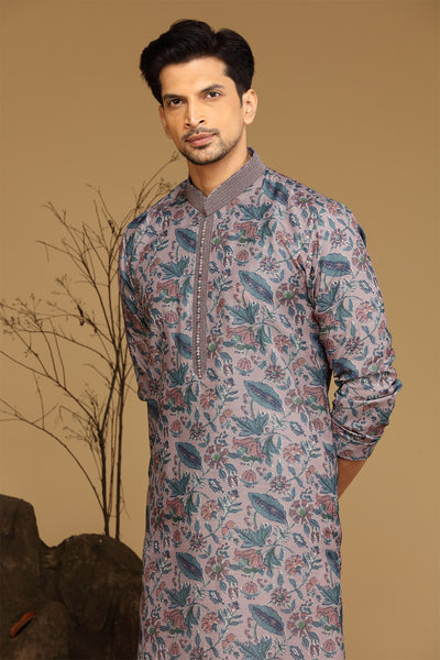 Purple Kurta Set