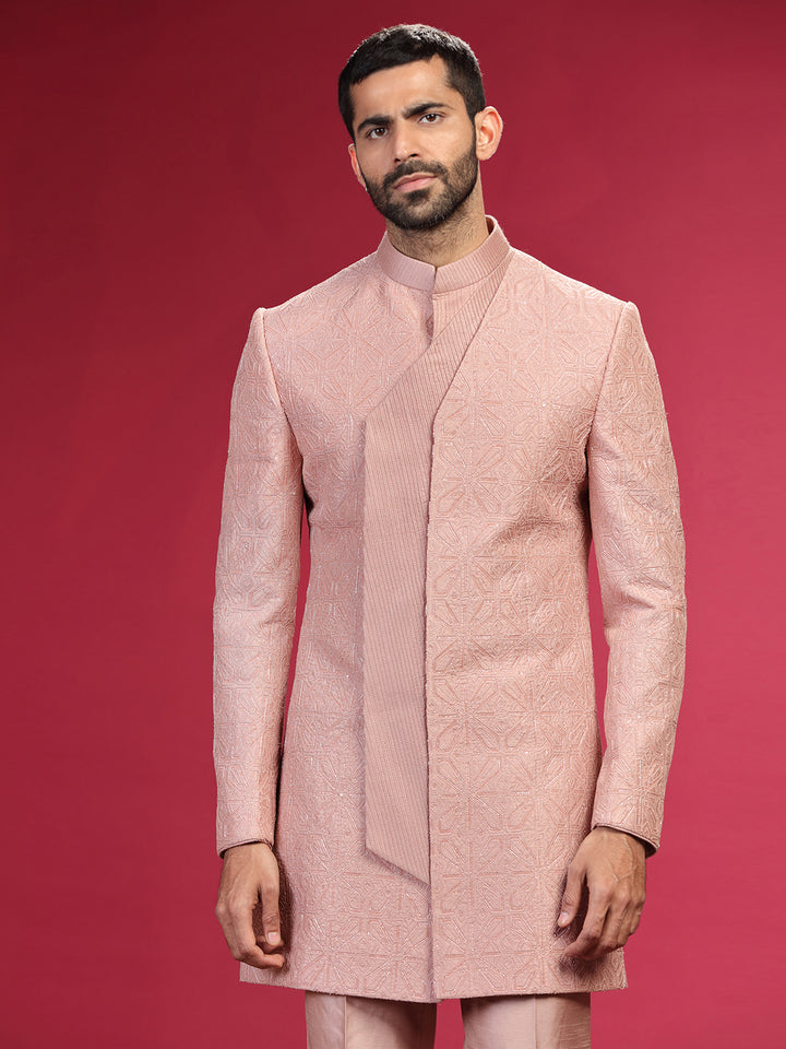Indo-Western Set with Hand Highlight and Aligadi