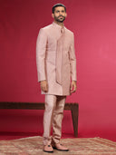 Indo-Western Set with Hand Highlight and Aligadi