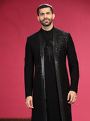 Indo Kurta Set with Hand Embroidery and Trouser