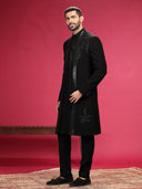 Indo Kurta Set with Hand Embroidery and Trouser