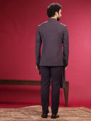 Indo-Western Set with Hand Embroidery and Trouser