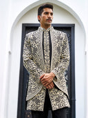 Timeless Black Indowestern in Anarkali Silk – Where Heritage Meets High Fashion